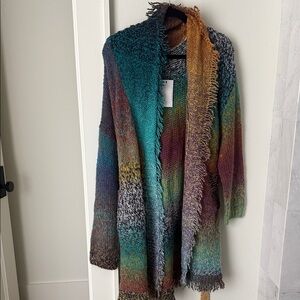 Anthropologie Multicolor Knit Cardigan